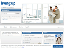 Tablet Screenshot of living-up.com